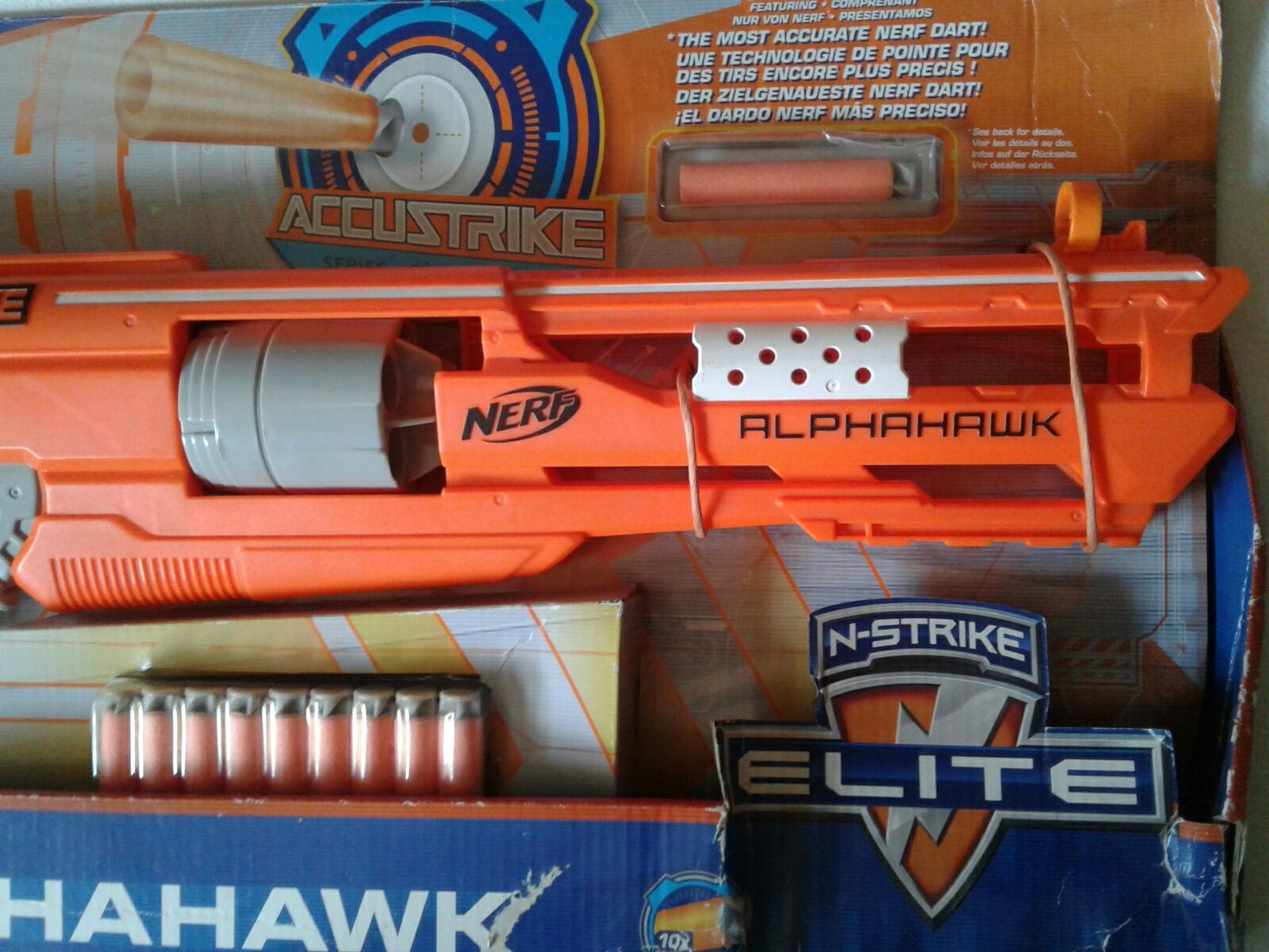 Pusca Nerf AlphaHawk N-Strike Elite 10proiectile precizie, nou,sigilat