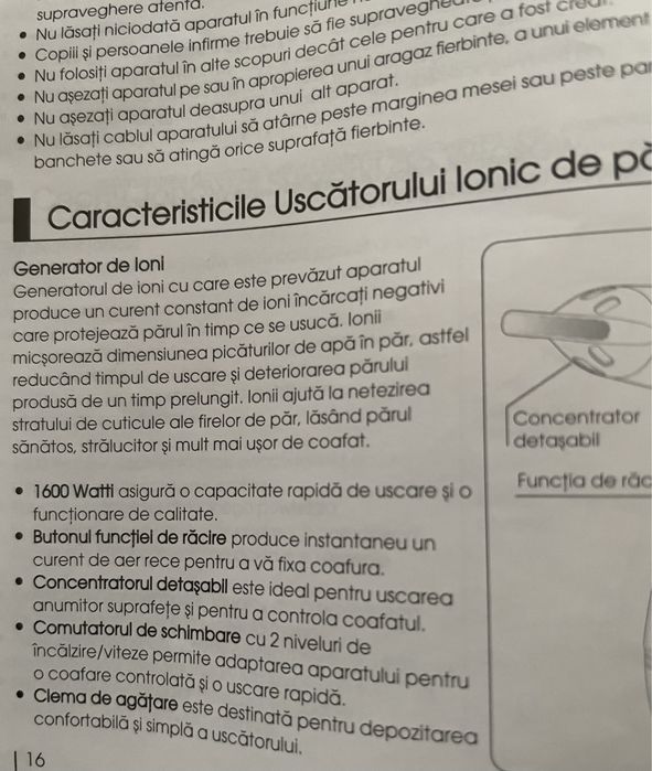 Uscător de păr Zepter