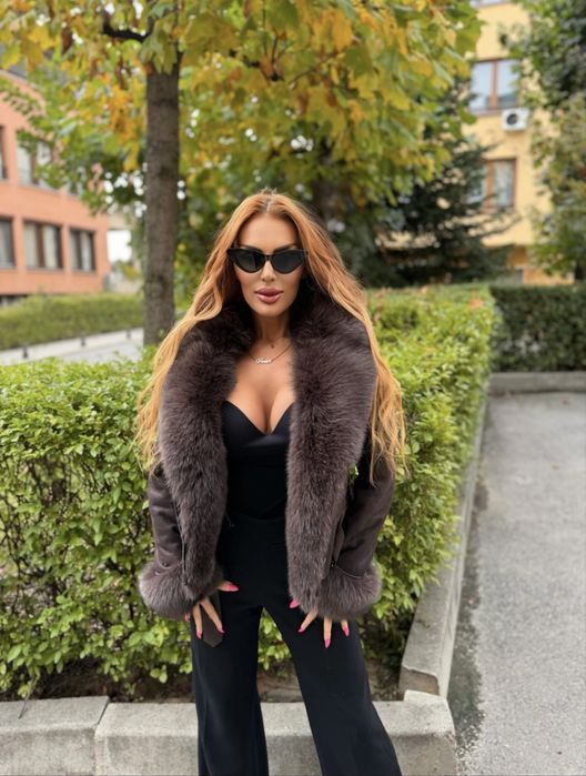 Шушляково яке с естествен косъм