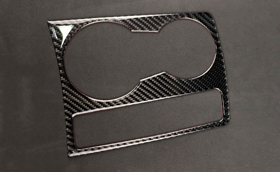 Ornament fibra carbon rama suport pahare - Audi A4 (B8), A5