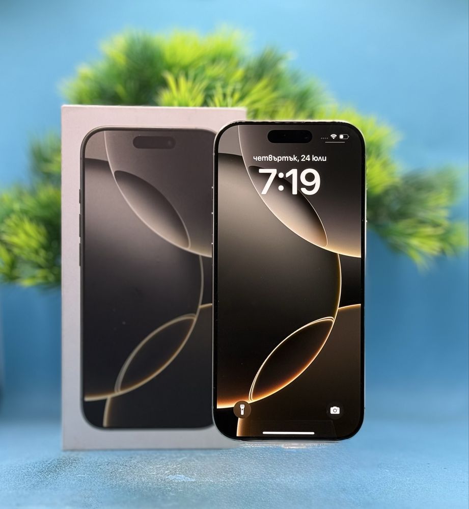 ГАРАНЦИОНЕН!!! Apple iPhone 16 Pro, 512GB, 5G, Natural Titanium