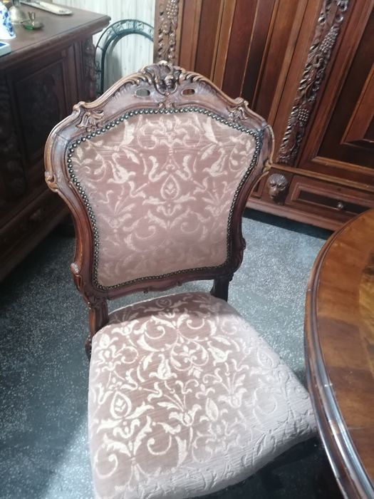 Masa neobaroc cu 4 scaune antic