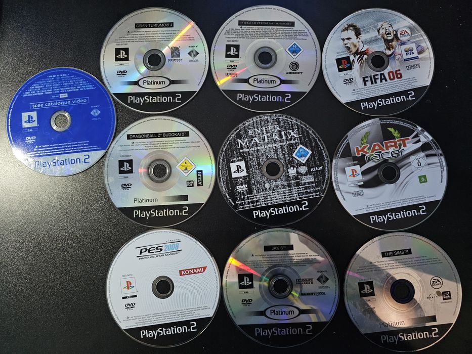 PS2 комплект с 10 игри