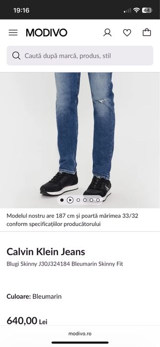 Blugi Calvin Klein noi cu eticheta