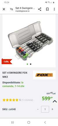 Set 4 swingere fox mk3 multicolor + penar