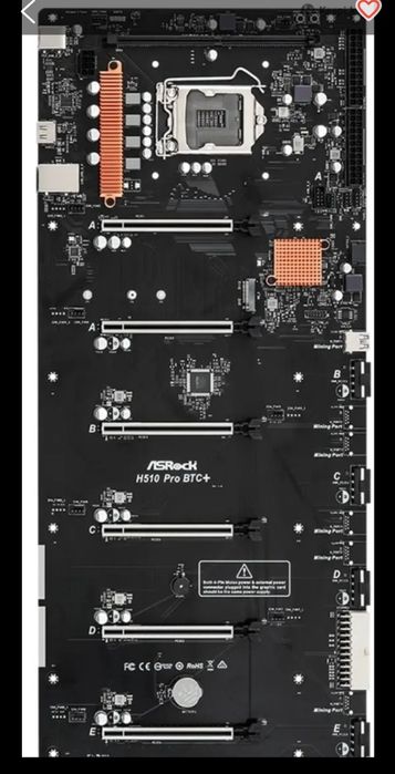 Продам материнскую плату H510 Pro BTC+ в отличном состоянии пользовалс