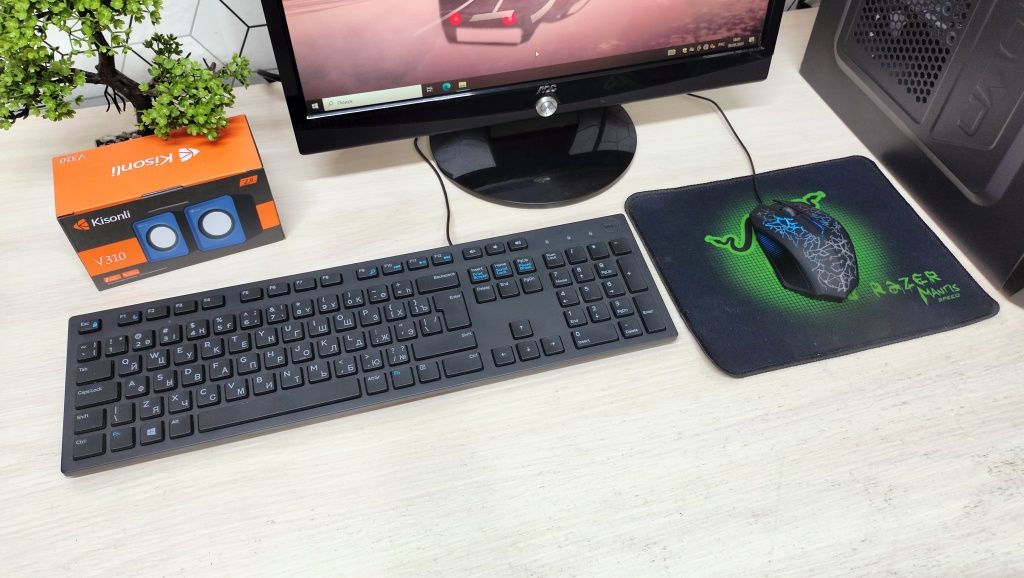 Intel Core i3-3240, GT 430, SSD + HDD, 8 GB RAM ПК в комплекте