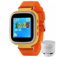 Ceas Smartwatch cu GPS Copii iUni Kid90, BLE, Orange + Boxa Cadou