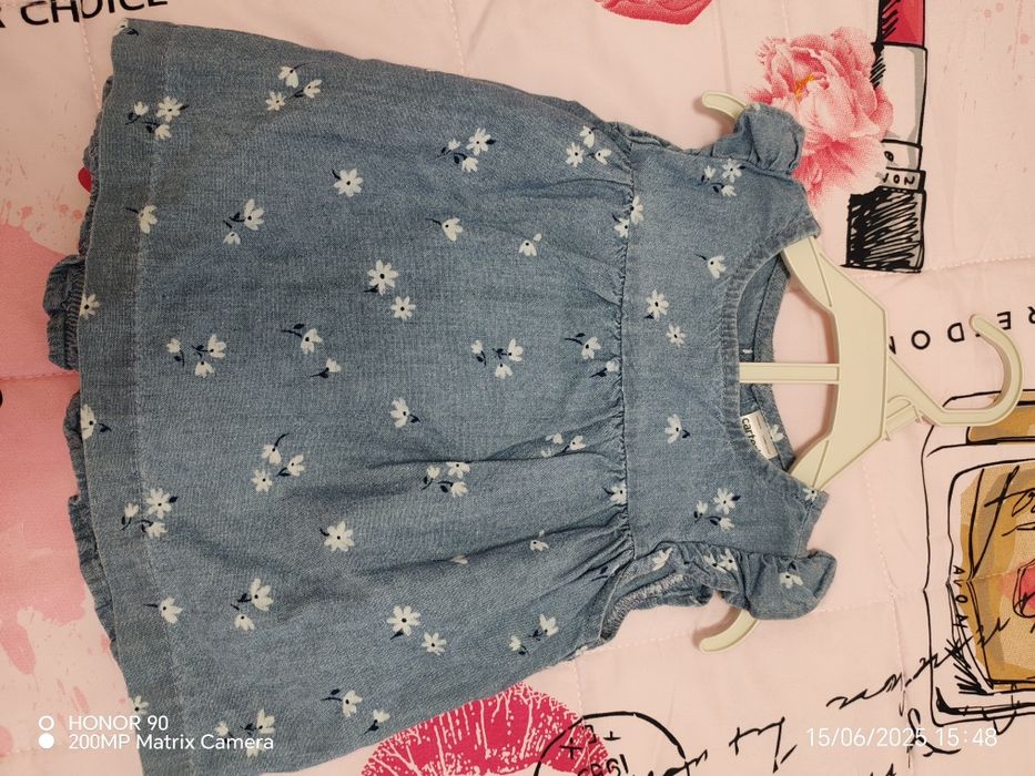Compleu Carter's pt fetiță, 9 luni, nou fără etichetă