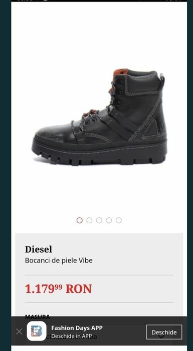 Ghete Diesel noi piele