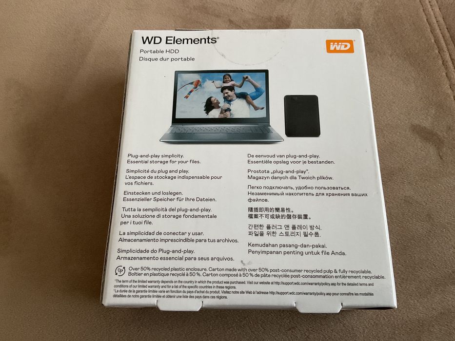 Hard HDD Extern WD Elements Portable 4TB, 2.5", USB 3.0, Negru