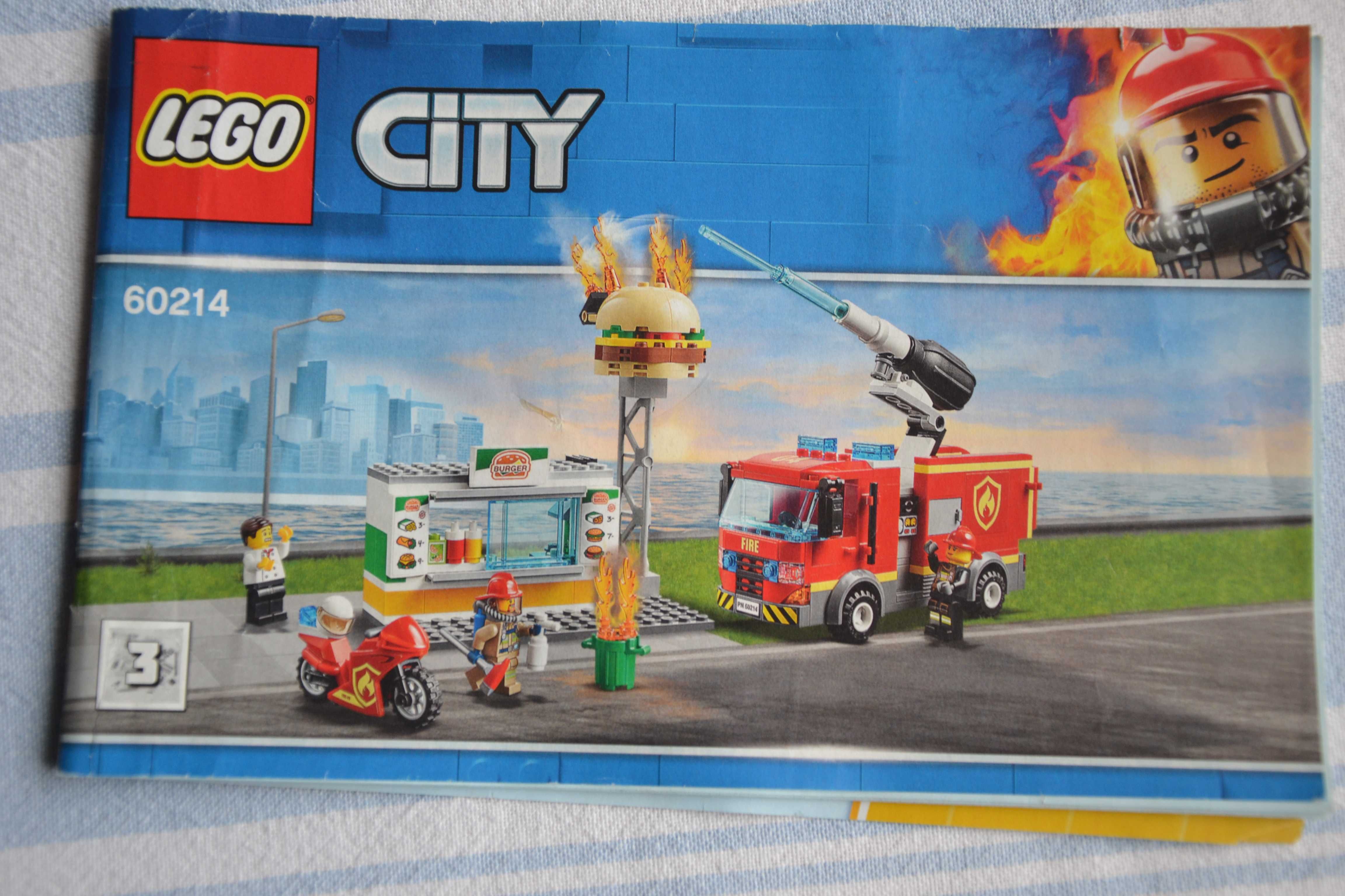 Конструктор LEGO CITY 60214 Burger Bar Fire Rescue