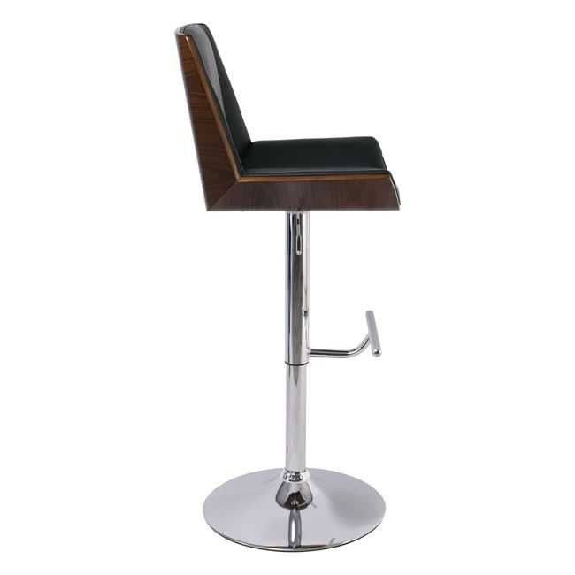 Луксозен бар стол NUMAN с черна или хромирана основа