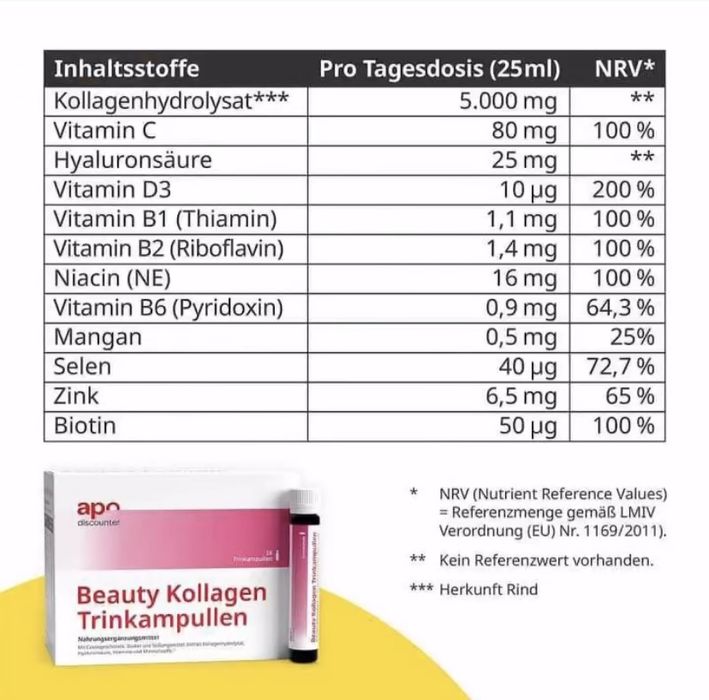 Коллаген Beauty Kollagen Trinkampullen