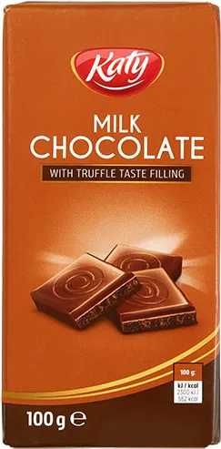 Шоколади Katy 100 гр. - различни видове (Цена 0,85лв за един брой)