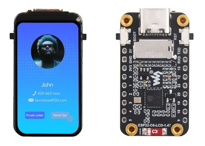 Vand placi dezvoltare cu ESP32-C6: ESP32-C6-LCD-1.47 sau ESP32-C6 XIAO