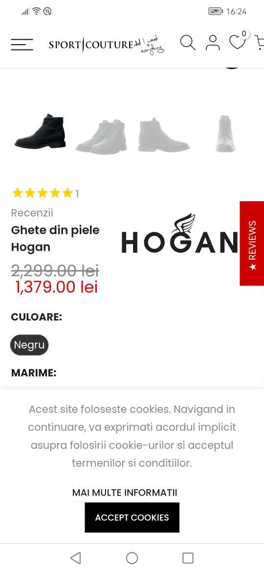 Vând Ghete Hogan Piele naturala Dama nr 37