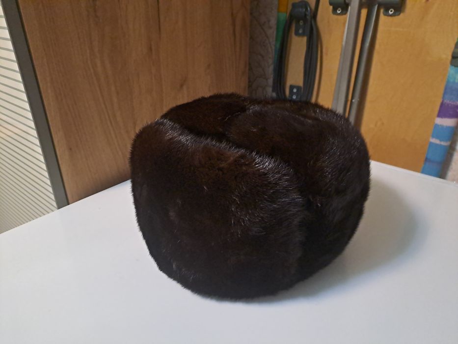 Норковая шапка мужская