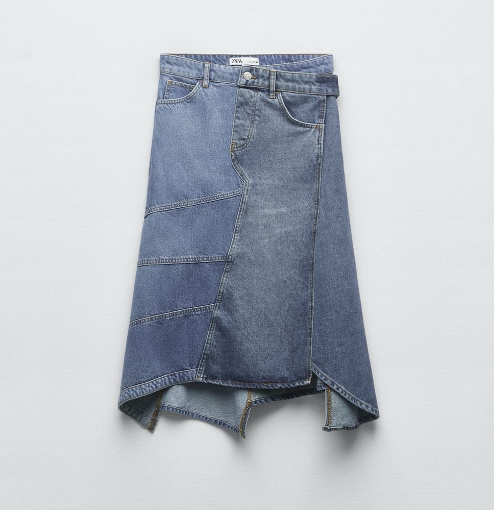 Fusta denim, Zara, noua cu eticheta, marimi xs, s, m