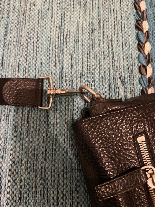 Geanta de piele neagra barbati de la Musette
