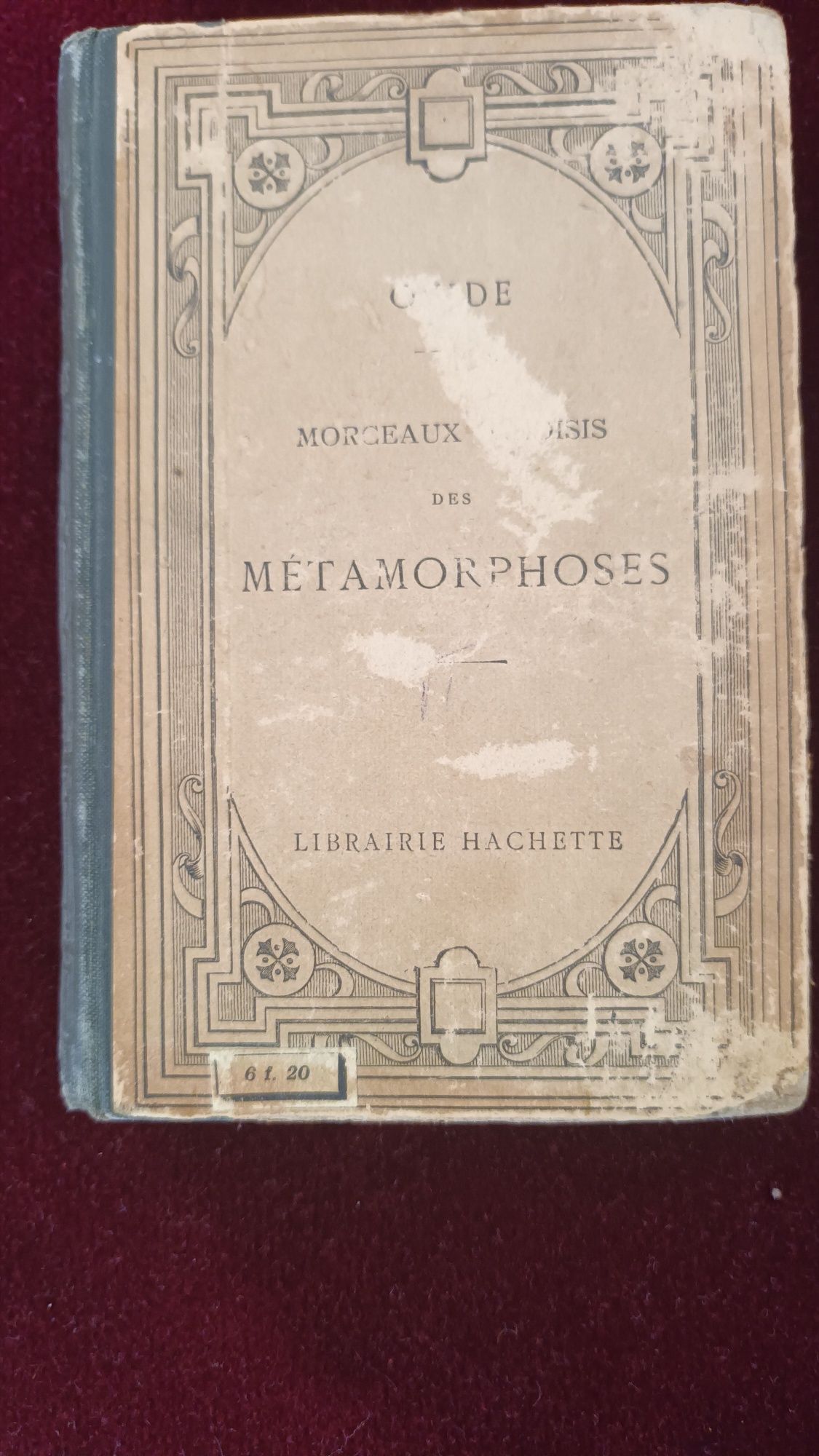 OVIDE-Morceaux Choisis Des Metamorphoses, text latin 1922