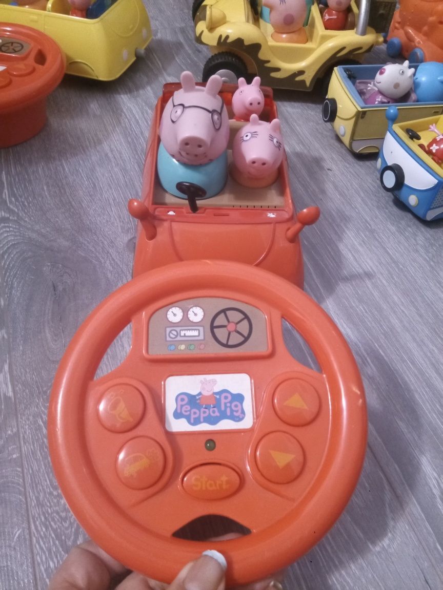 Mașini Peppa pig, cu și fără telecomanda, sunete