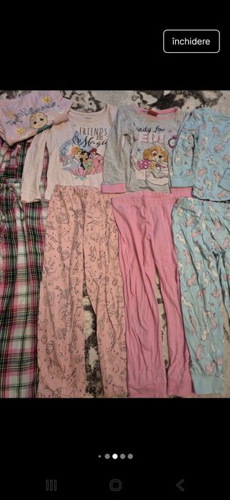 Lot pijamale 4-6ani. Stare foarte buna