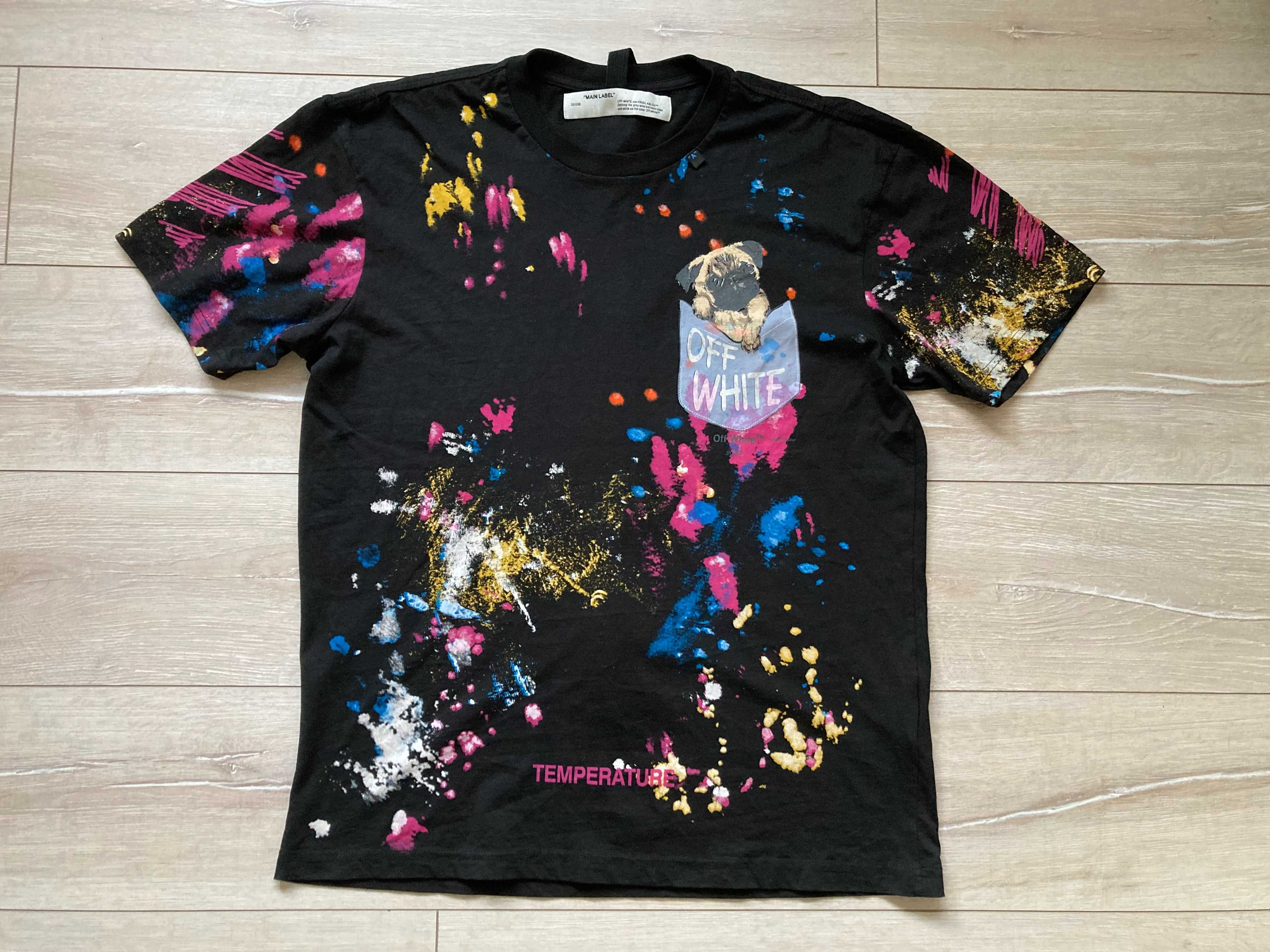 OFF WHITE Temperature Virgil Abloh мъжка тениска размер XL / XXL