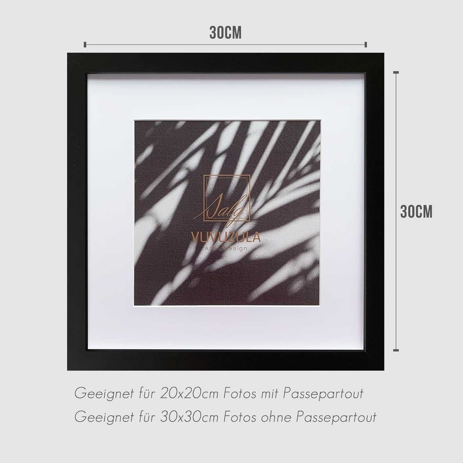 Set 3 Rame Foto din Lemn MDF 30x30 cm,  Nou, Factura,