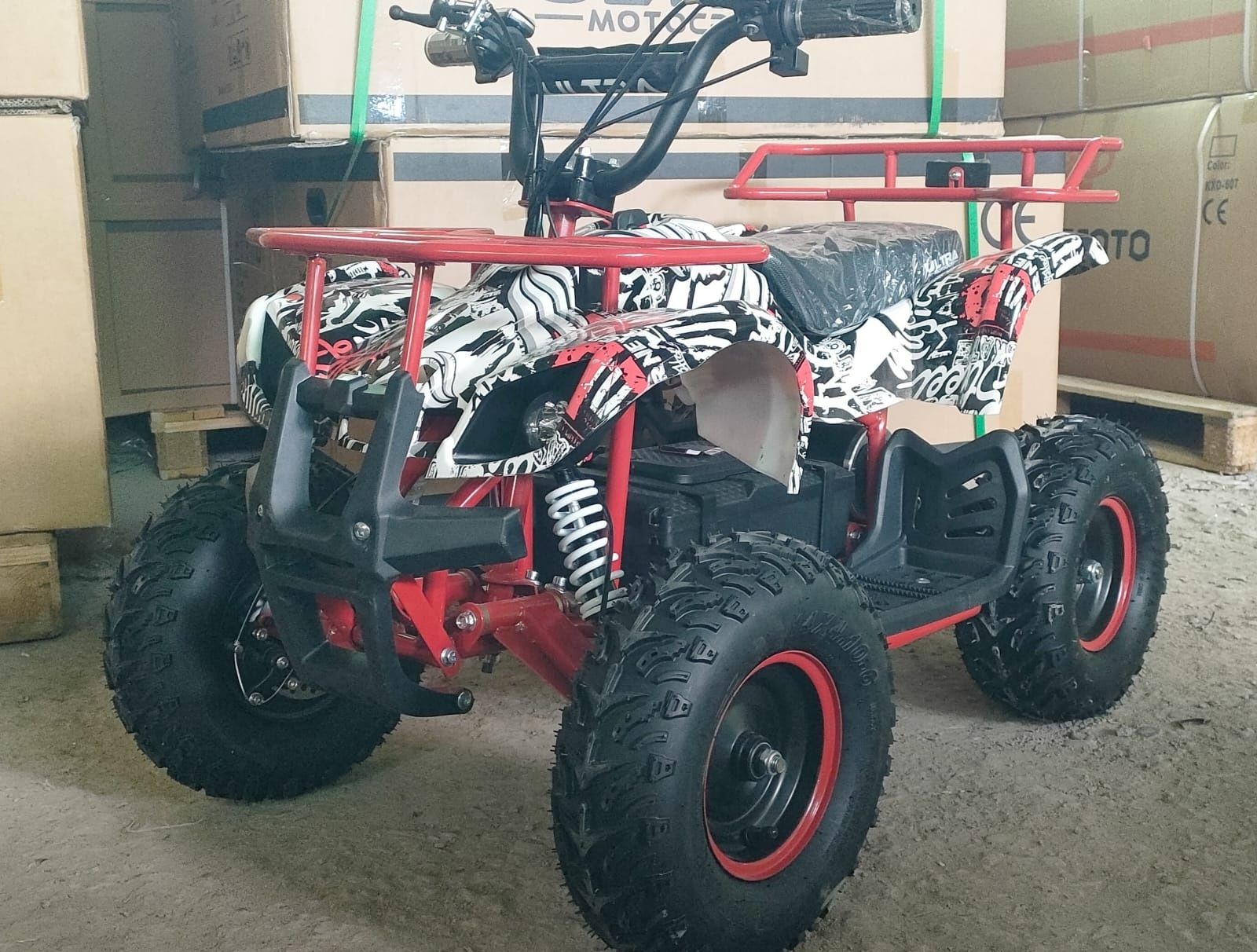 NOU Atv electric de 1000w cu roti pe 6 inch viteza reglabila pe 3 nive