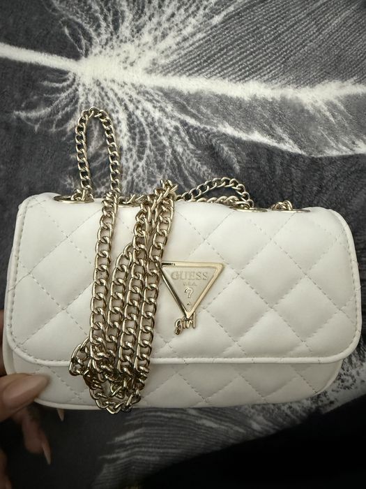 Geanta Guess mica alba noua originala