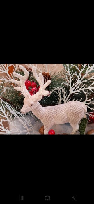 Aranjament de Crăciun - Cerb în zăpadă