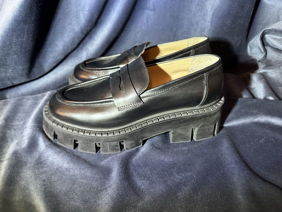 Pantofi Badura negri cu platforma 38