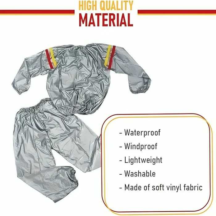Costum sauna pentru slabit, unisex, format din 2 parti, gri