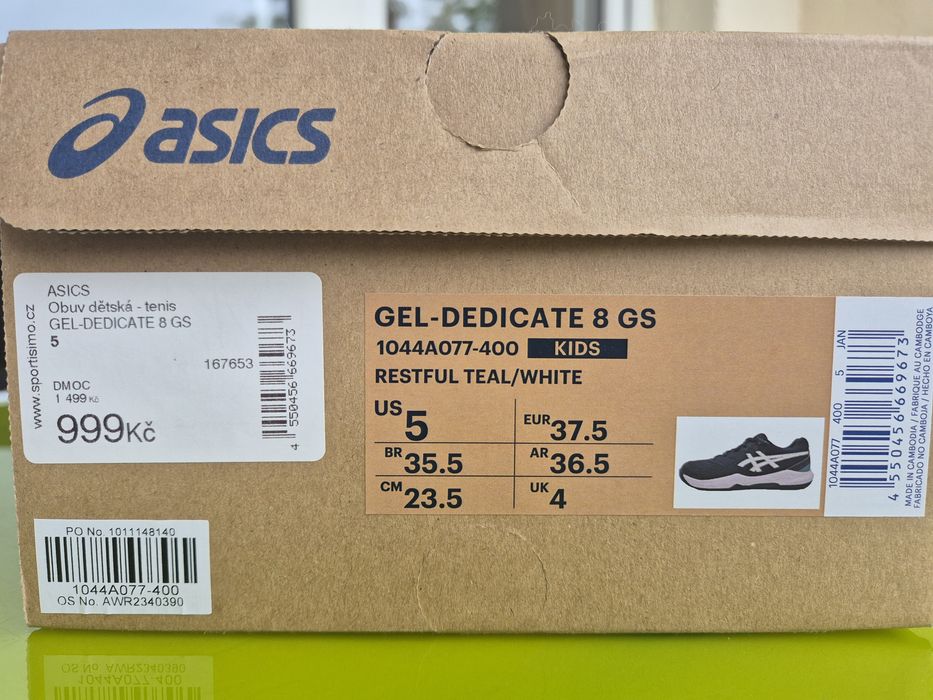 Детски/юношески тенис обувки ASICS Gel-Dedicate 8 – размер 37.5