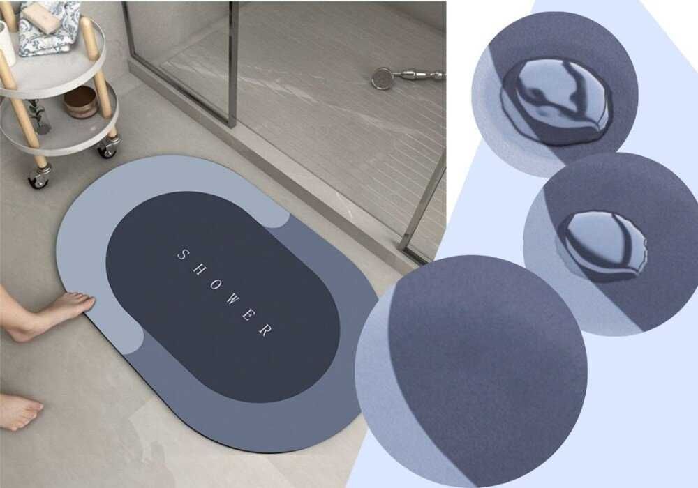 Абсорбиращ, бързосъхнещ килим/постелка за баня,тоалетна,кухня,коридор