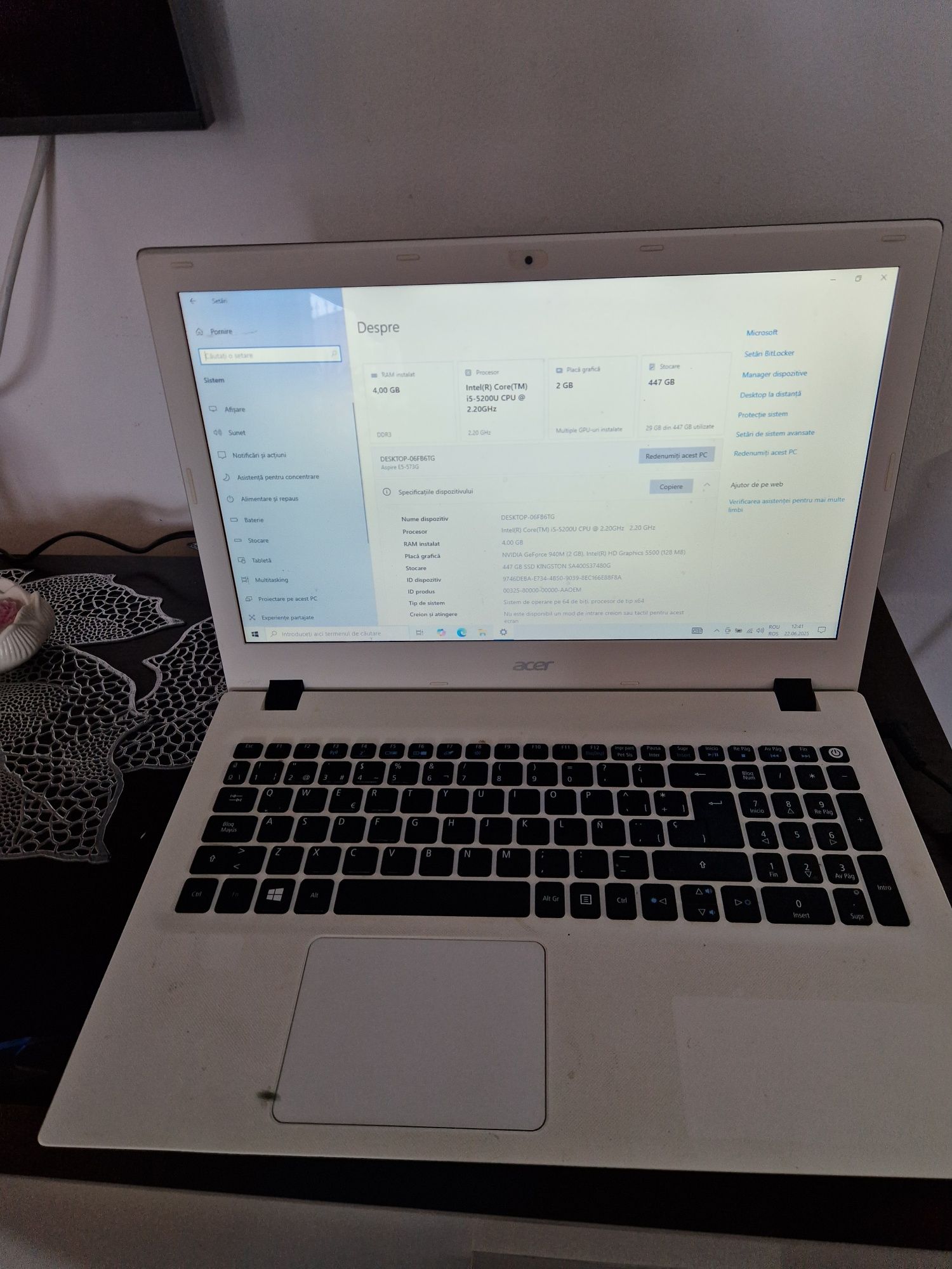 Vând laptop Acer