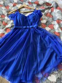 Синя тюлена рокля