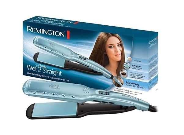 Преса за коса Remington Wet2Straight S7350, Широки плочи, Керамича