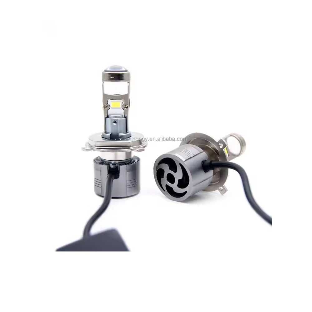 LED крушка с лупа  H4 Canbus, 12-24V, 220W, 30000LM, 5700К