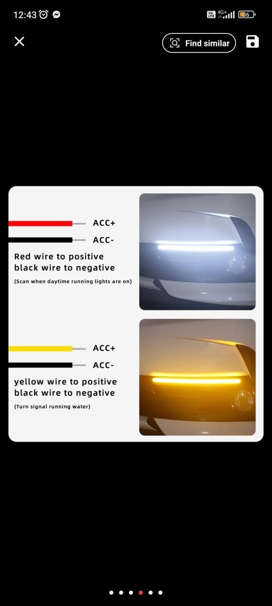 Дневни LED светлини с мигач 27.5 см