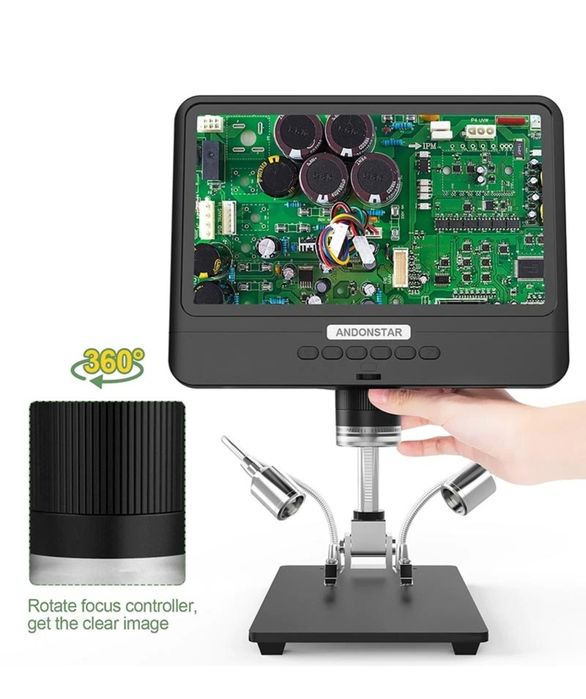 Microscop digital Afisaj LCD de 8,5 inchi, Marire 260X, Camera de 2 MP