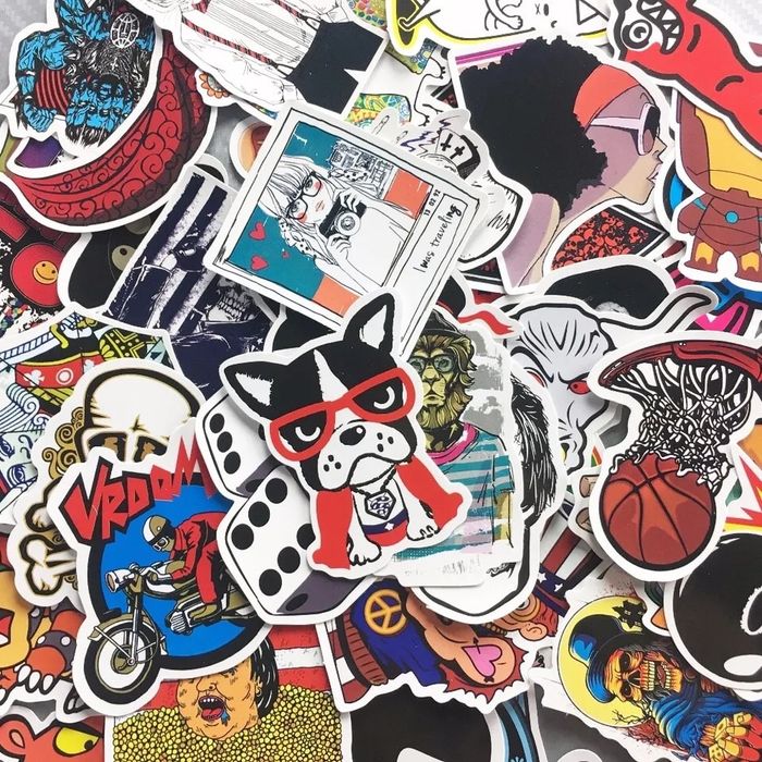 Stickere bicicleta, telefon, auto, laptop