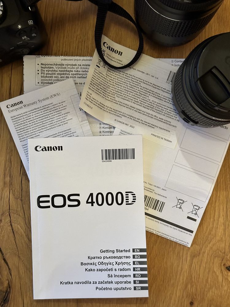 Canon EOS 4000D комплект с два обектива