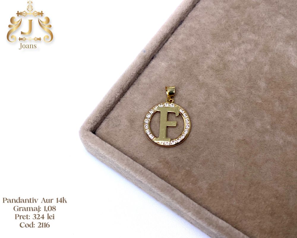 (2123) Pandantive Aur 14k litere 1,14g FB Bijoux Euro Gold Galati