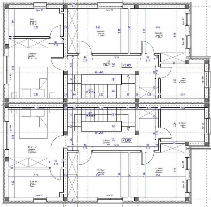 Duplex semifinisat, zona cu acces rapid spre Cluj-Napoca