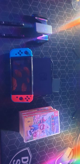 Vand Nintendo Switch neon red & neon blur