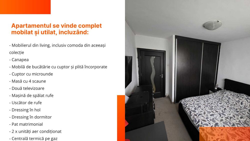 Vânzare apartament 2 camere – 48,09 mp–Zona Casa de Cultură, Constanța
