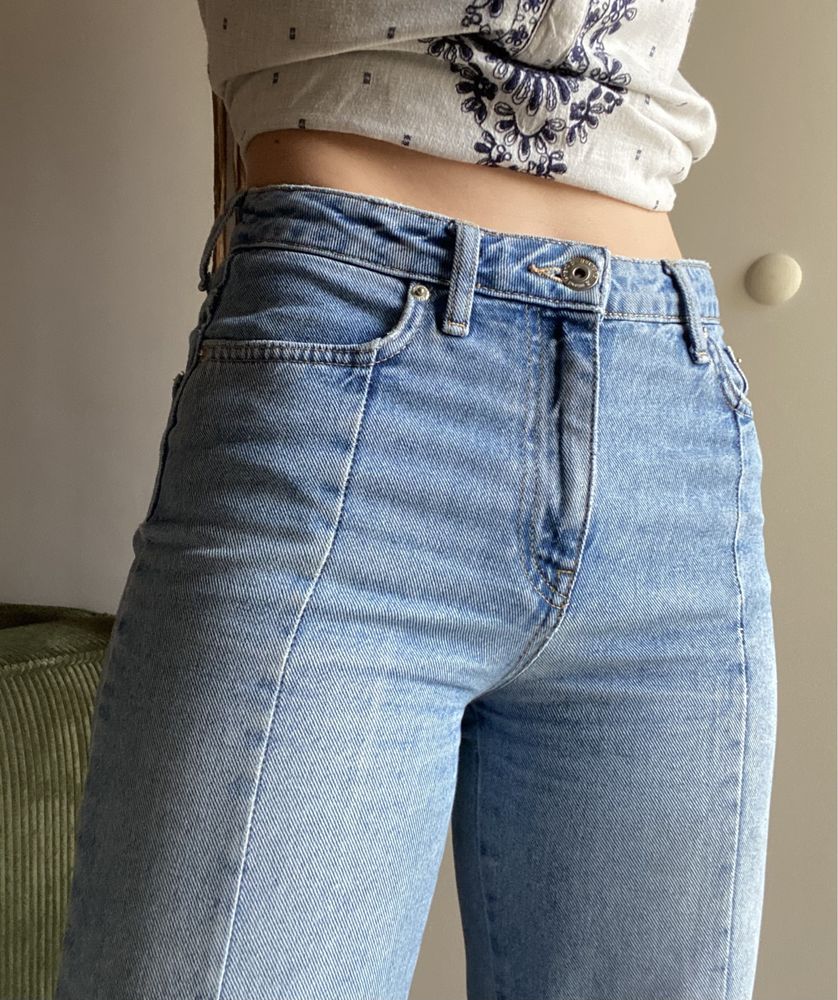 Jeans straight fit, XS/S