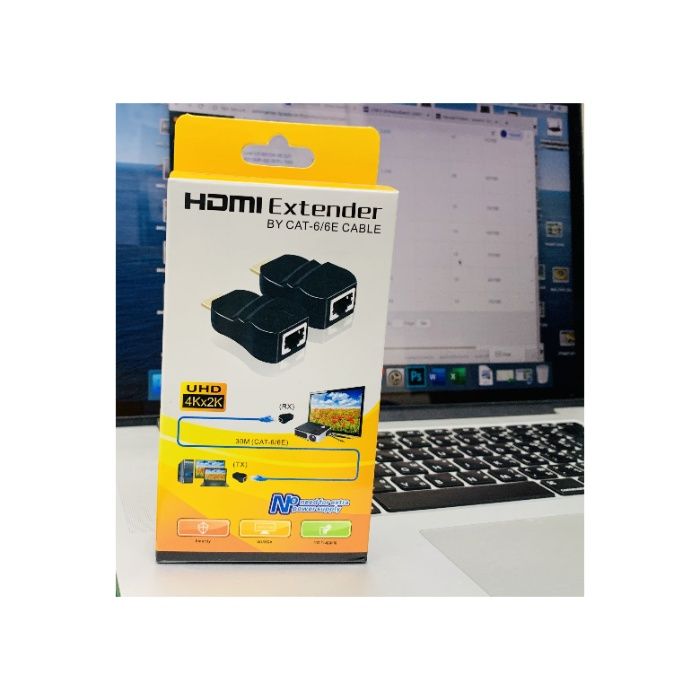 Расширитель до 30 м HDMI extender на 8-жильный кабель RJ45 витая пара